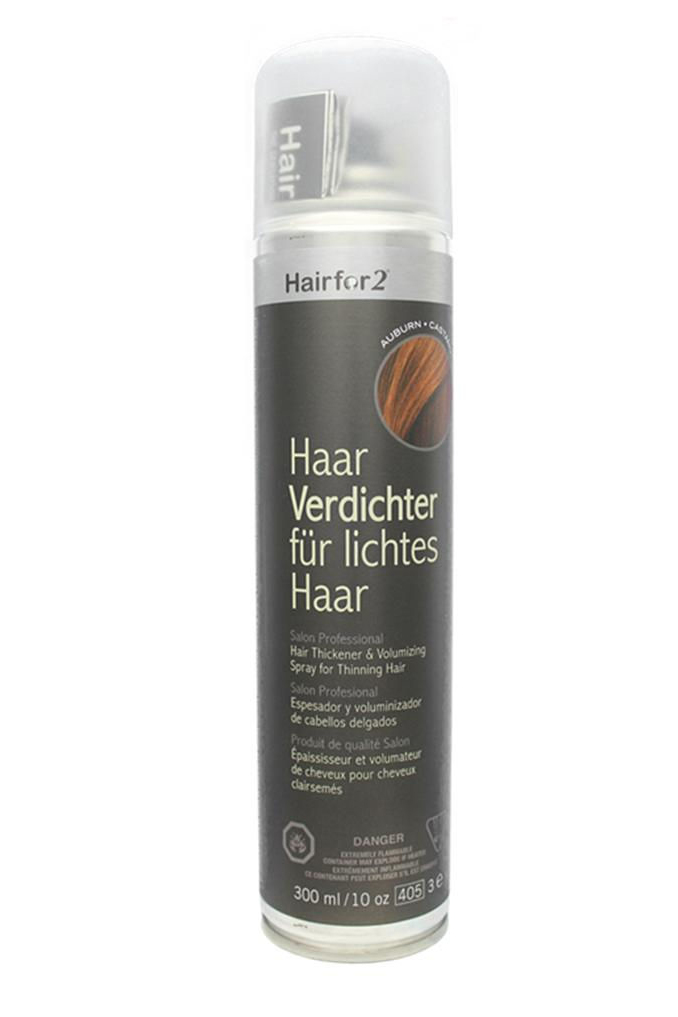 Водостойкий спрей загуститель для волос Hairfor2 – рыжий